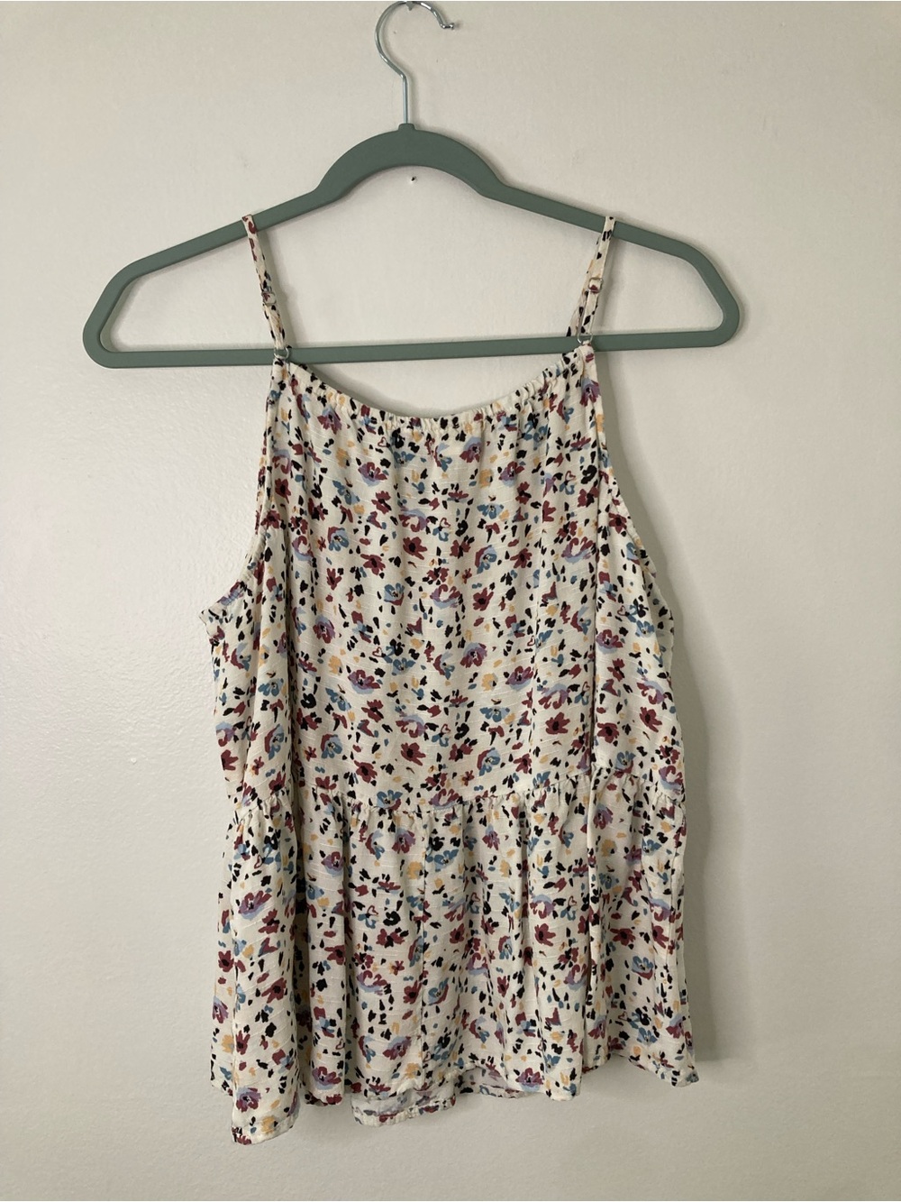 Maurices Floral Tiered Cami Tank Top XXL Plus Size Boho Babydoll - Picture 4 of 8